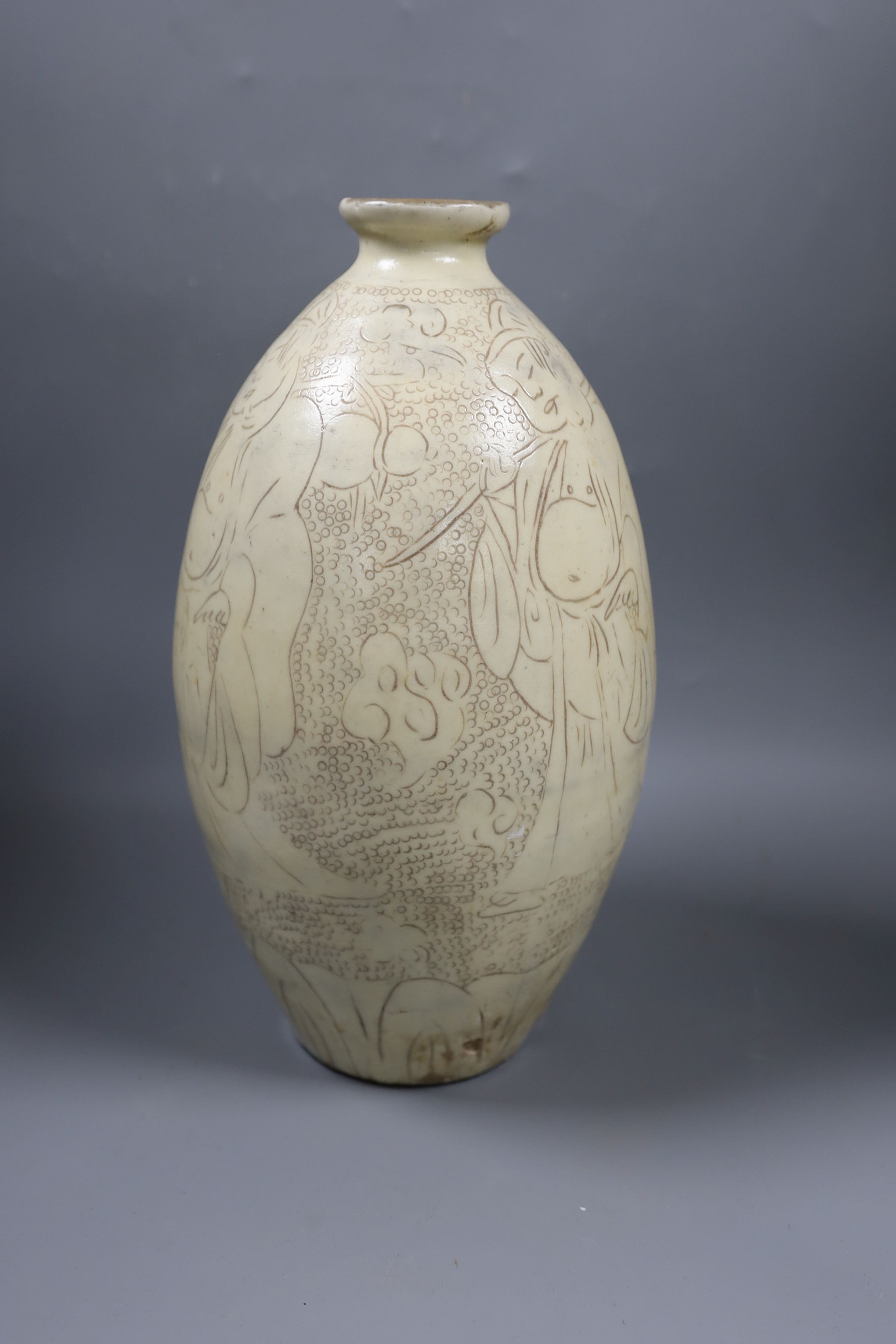 A Chinese Cizhou type vase, 36.5 cm high